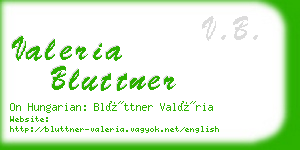 valeria bluttner business card